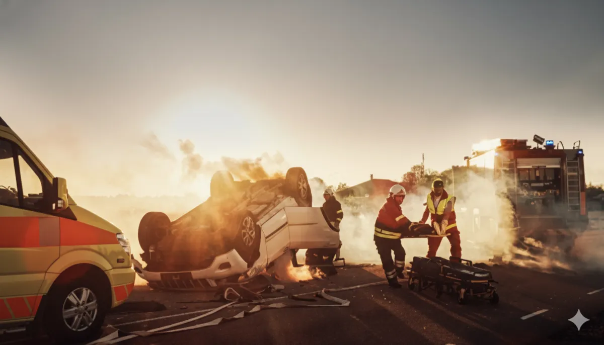 The horrors of a car crash
