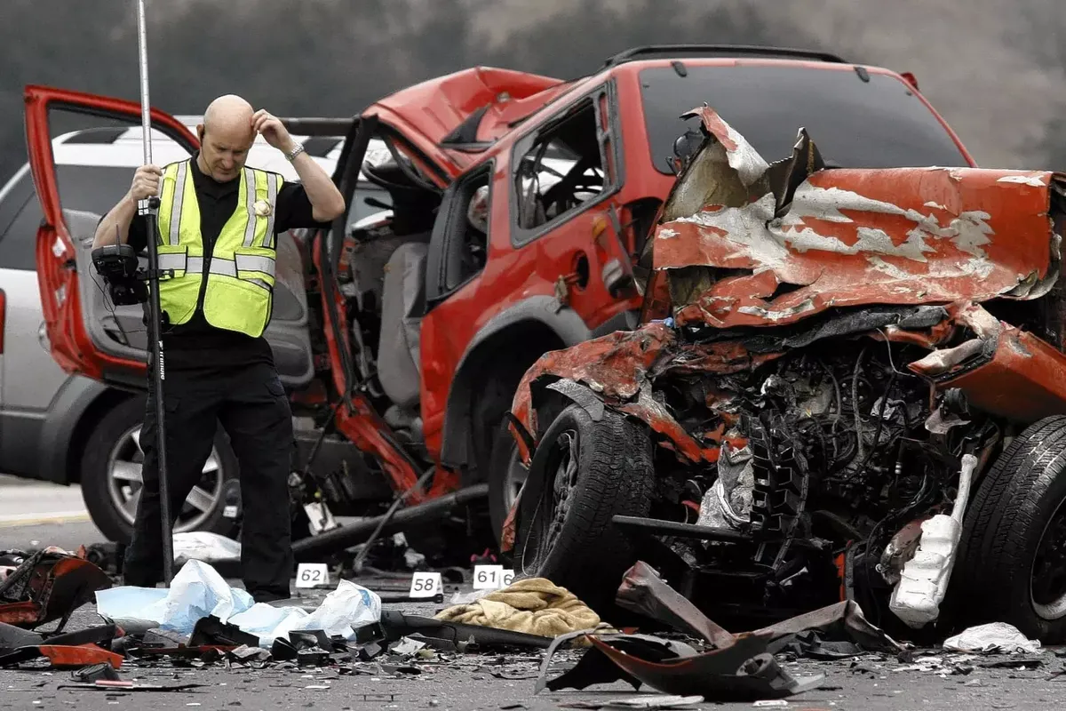 The 21-year-old driver of a Chevrolet Camaro suspected of DUI caused a three-car pileup that killed six people