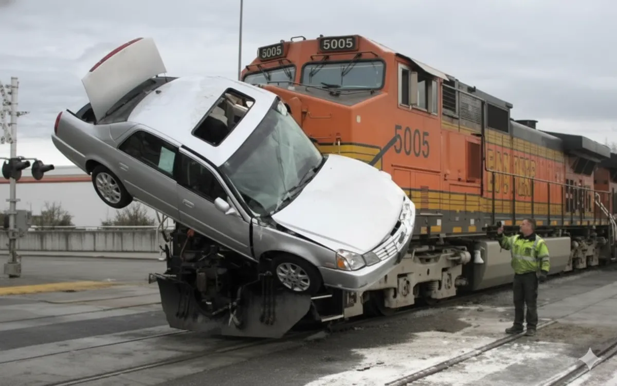 Train vehicle crash